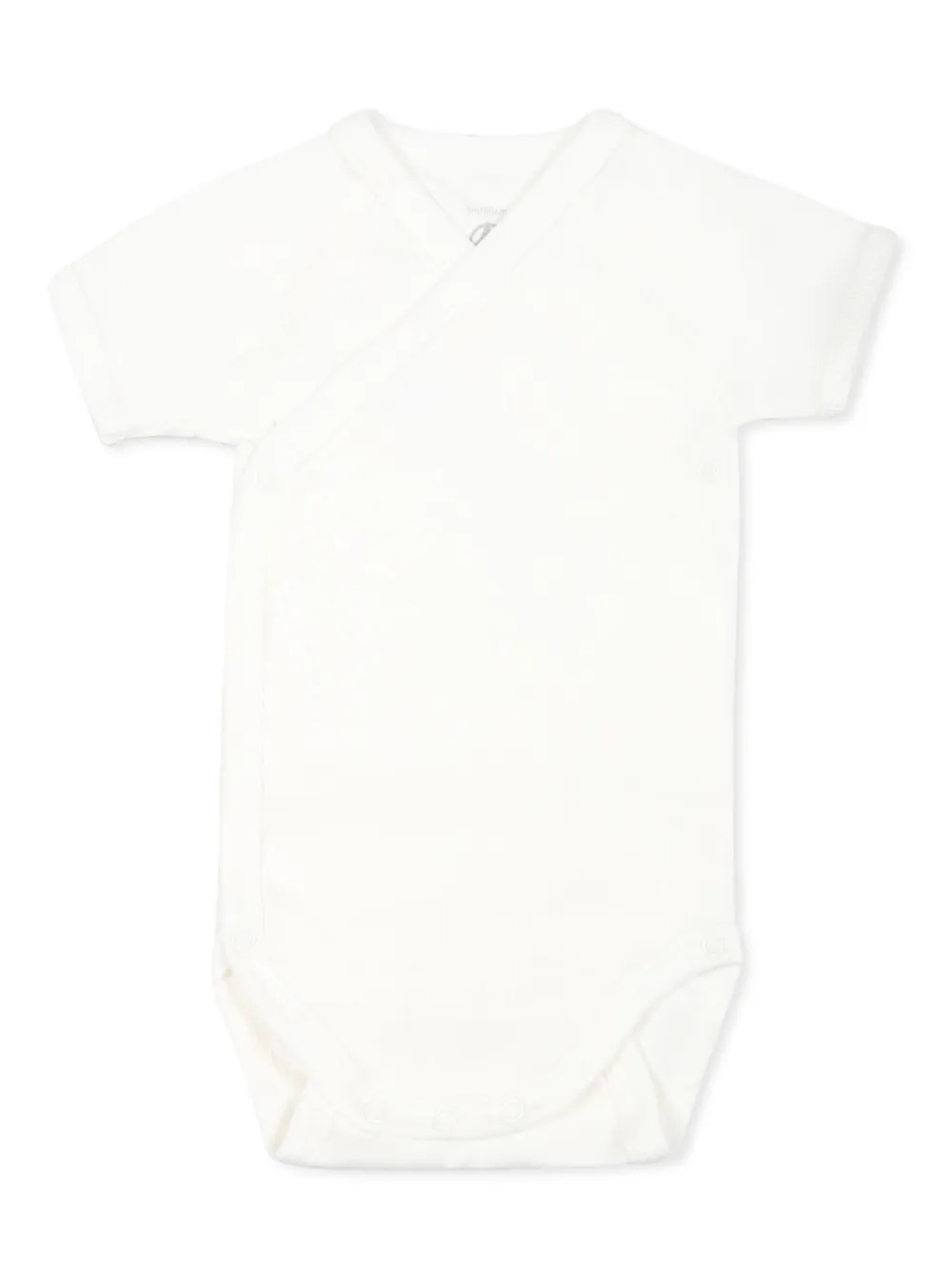 Petit Bateau Drie gestreepte rompers van biologisch katoen Wit