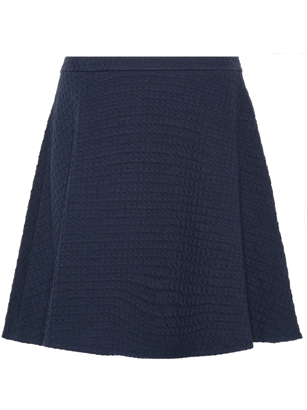 Emporio Armani Wafelgebreide mini-rok Blauw