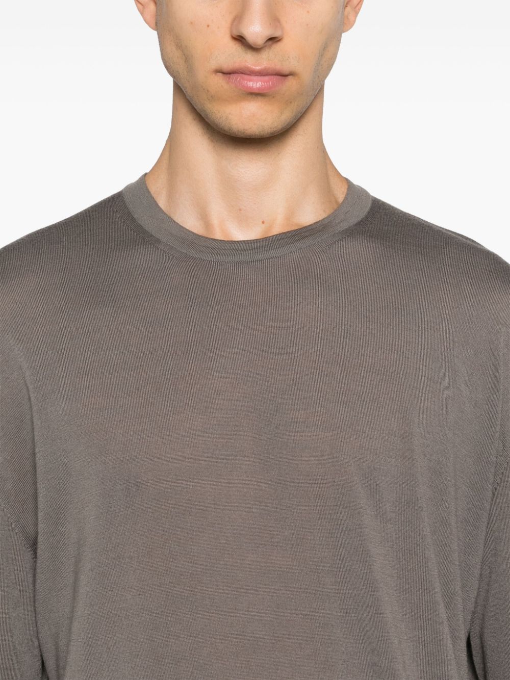 Shop D4.0 Wool Sweater In Neutrals