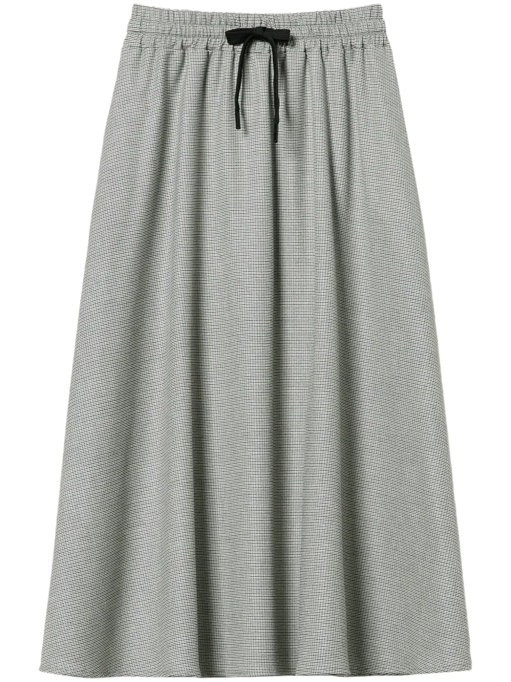 TWINSET Saia midi com estampa pied-de-poule | Branco | Image 1
