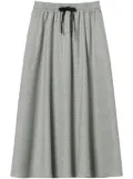 TWINSET Houndstooth midi skirt - White