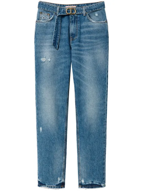 TWINSET belted jeans 