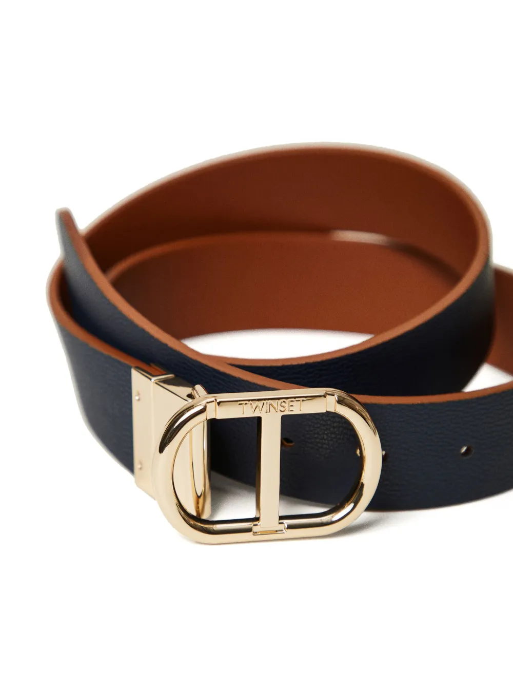 TWINSET Omkeerbare riem Blauw