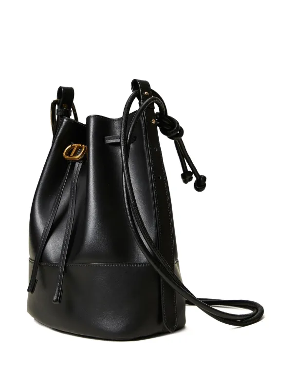 TWINSET Jane Leather Bucket Bag | Black | FARFETCH display picture 2