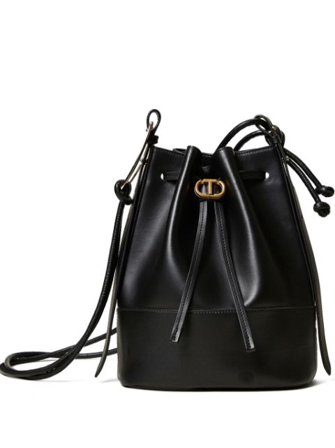 TWINSET Jane leather bucket bag