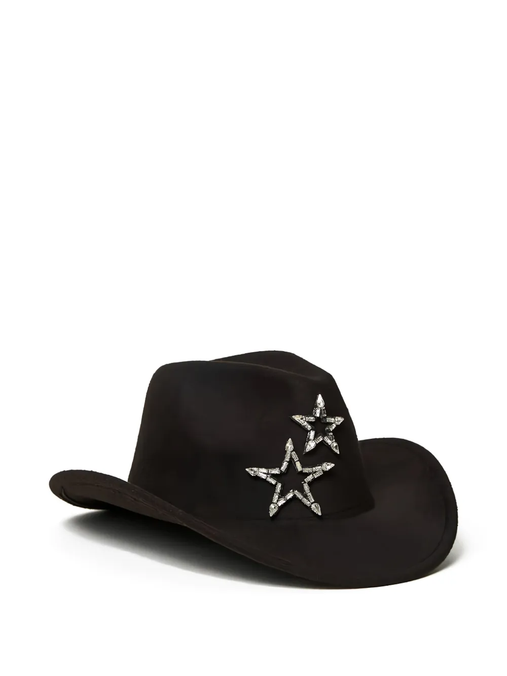 TWINSET star-embellished cowboy hat | Black | Image 1