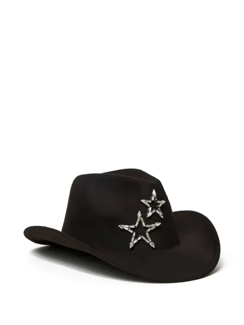 TWINSET star-embellished cowboy hat