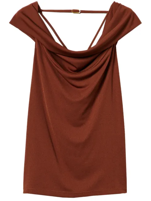 TWINSET draped-neck top