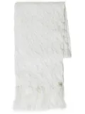 TWINSET knitted scarf - White