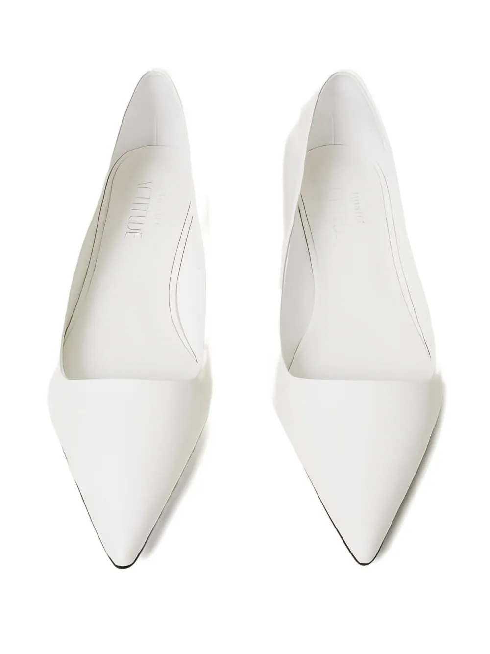 TWINSET pointed-toe ballet flats White
