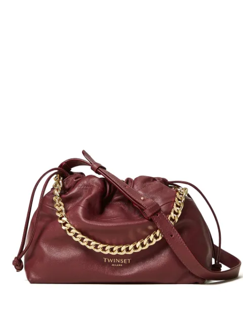 TWINSET logo-stamp tote bag
