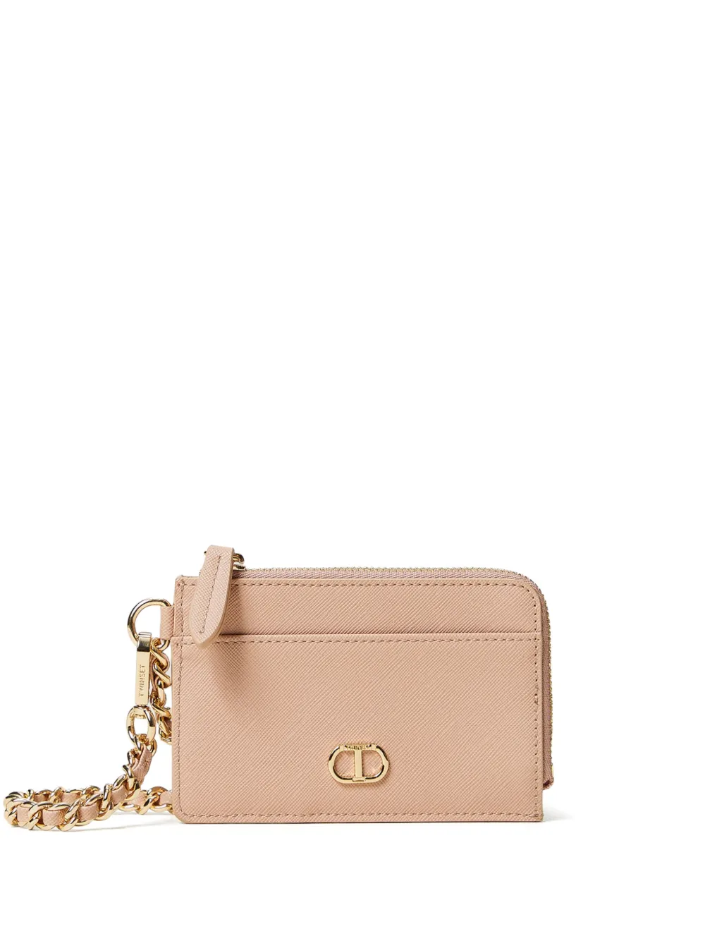 TWINSET Pasjeshouder met logo Beige