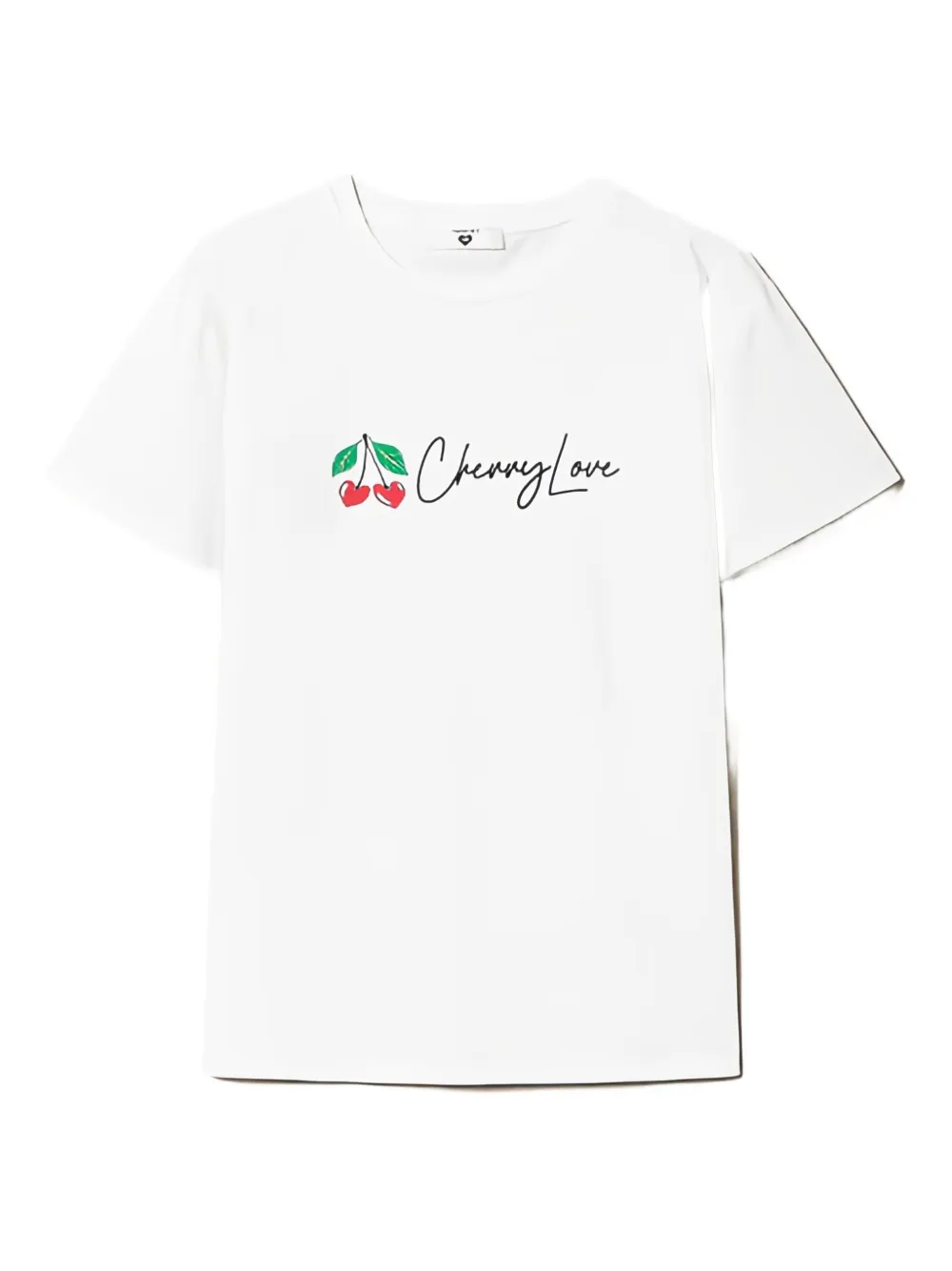 TWINSET cherry-print short-sleeve T-shirt | White | Image 1