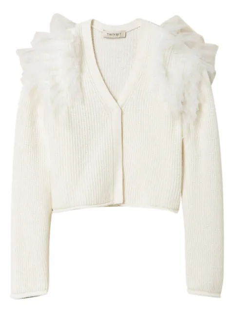 TWINSET Kids tulle detailing cardigan 