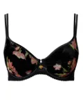 TWINSET velvet underwire bra - Black