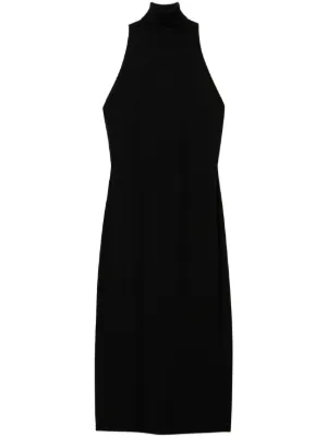 Armani Exchange v-neck Slip Dress | Black | FARFETCH
