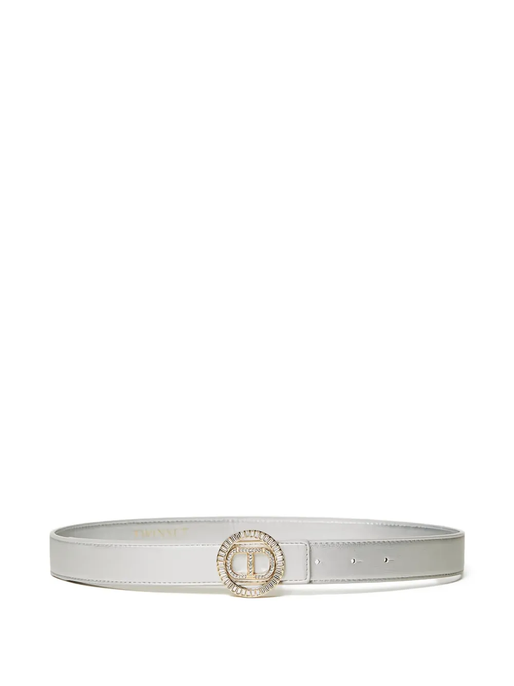 TWINSET embellished oval-buckle belt | Silver | Image 1