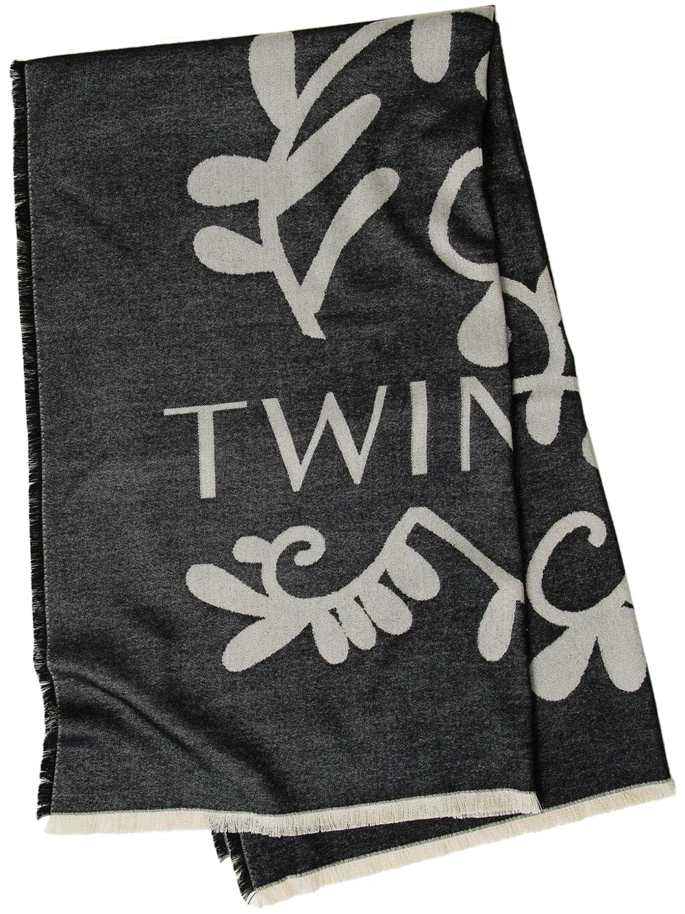 TWINSET - logo-print scarf - women
