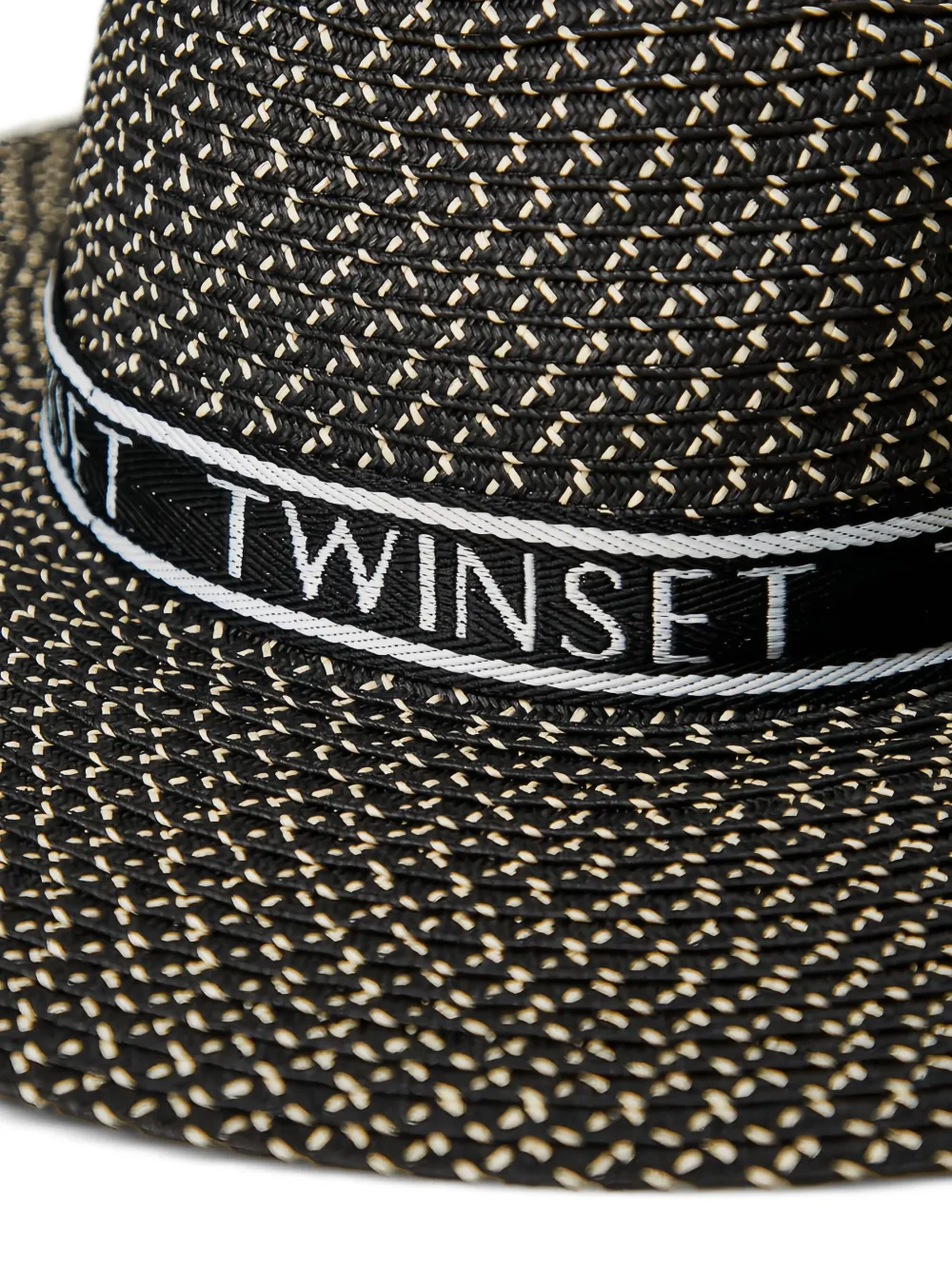 TWINSET Zonnehoed met geweven band Zwart