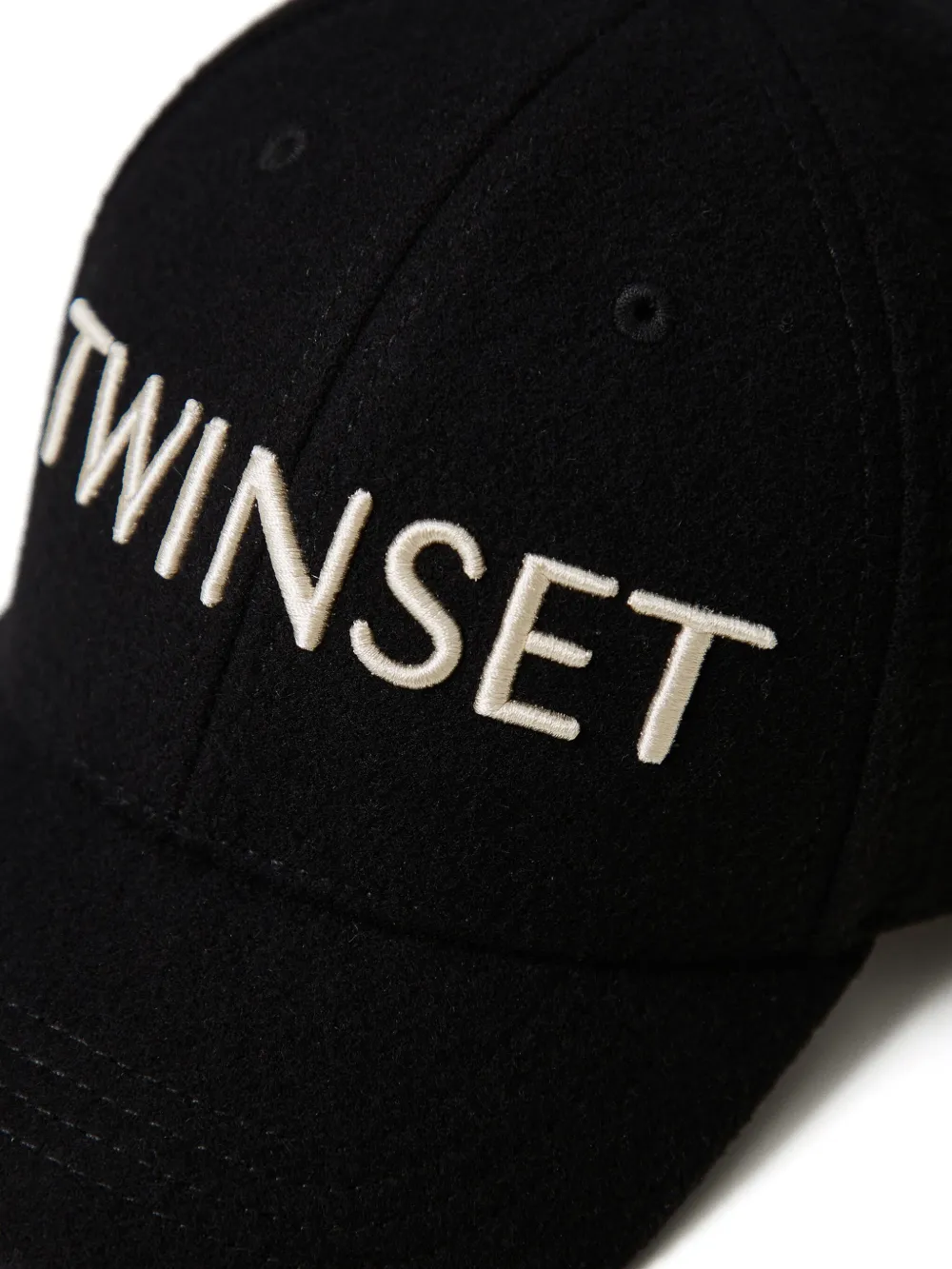 TWINSET Kids Pet met geborduurd logo Zwart