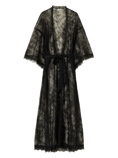 TWINSET belted lace dressing gown