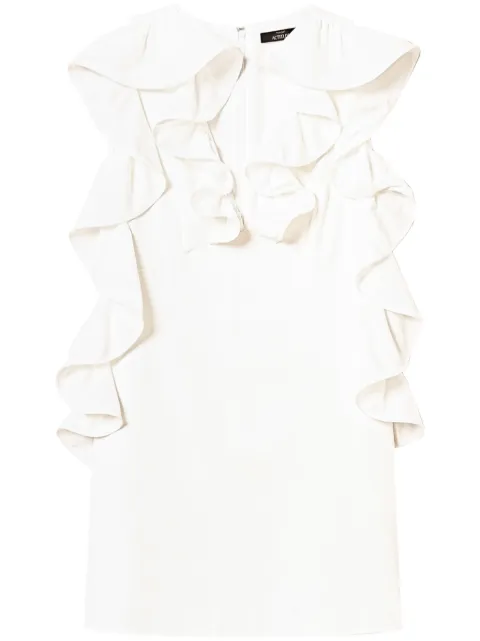 TWINSET ruffled V-neck minidress