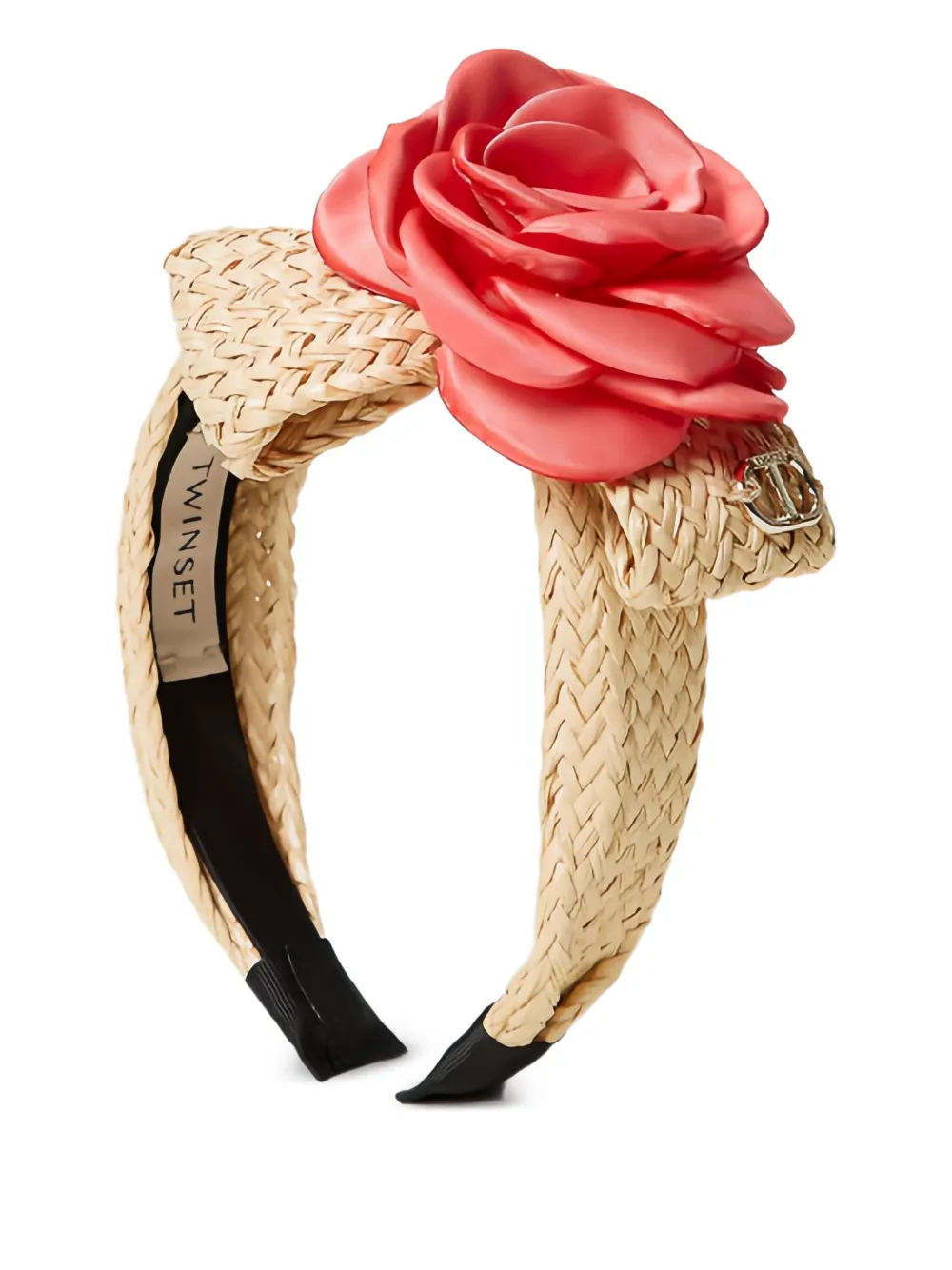 TWINSET Kids rose-detail woven headband | Neutrals | Image 1