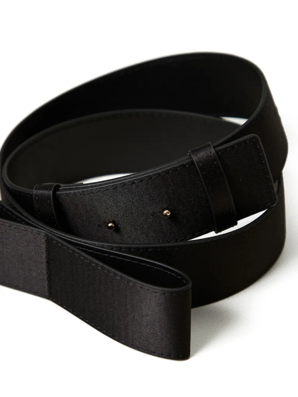 TWINSET Satijnen riem met strikdetail Zwart