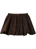 TWINSET taffeta puffball mini skirt - Brown