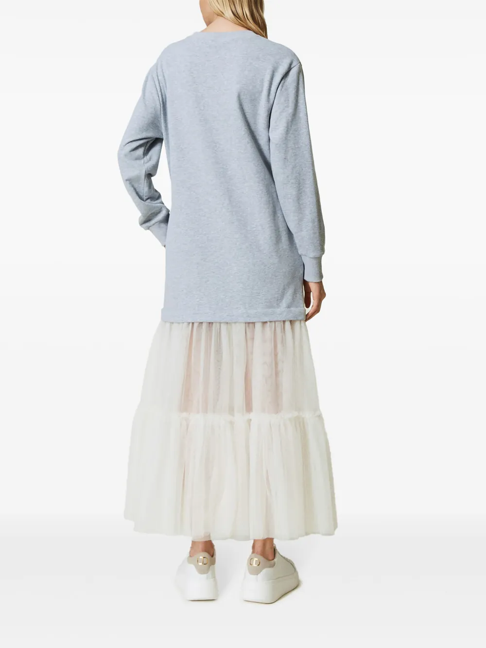 TWINSET Gelaagde maxi-jurk Blauw
