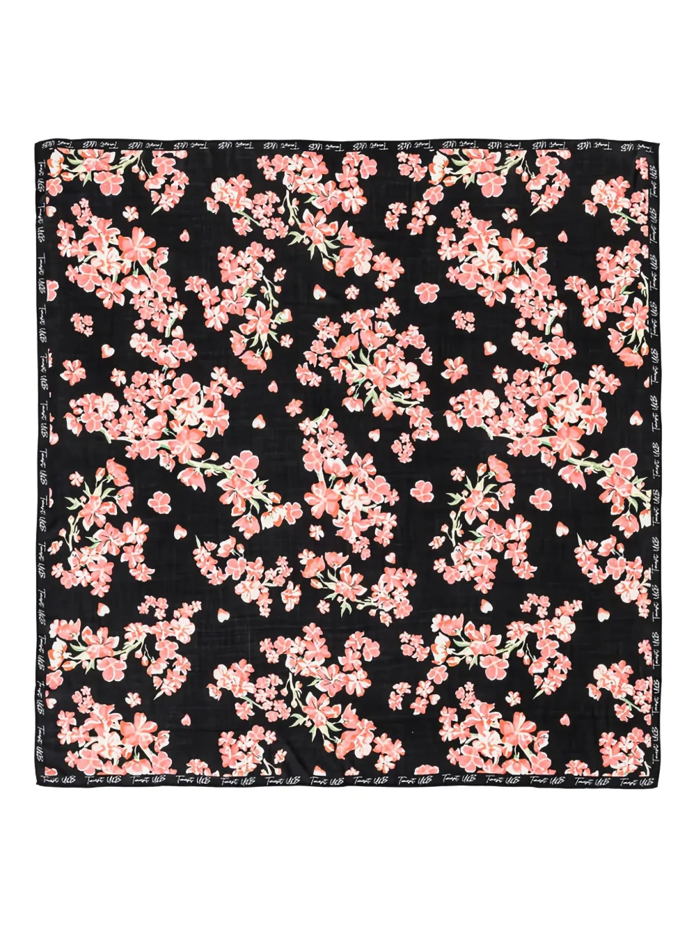 TWINSET floral-print scarf | Black | Image 1