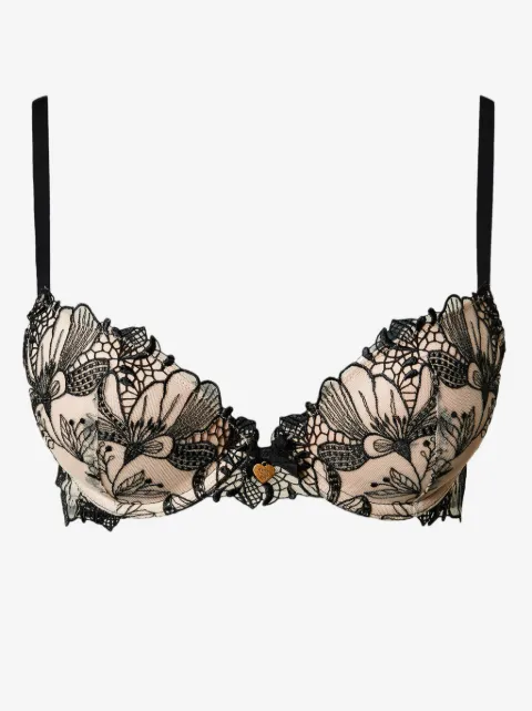 TWINSET embroidered tulle push-up bra 