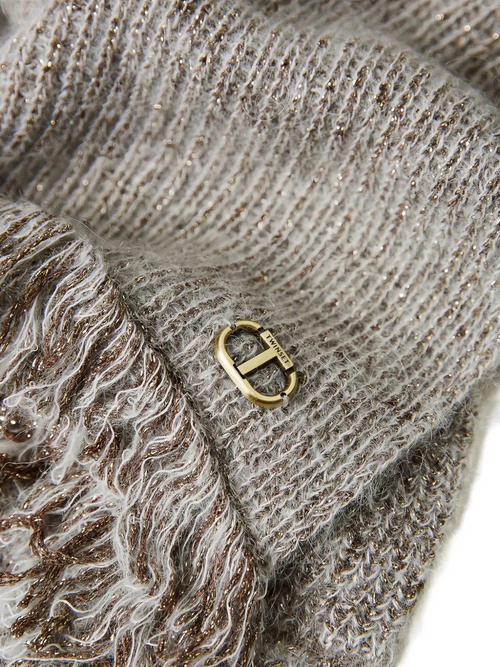 TWINSET Gebreide sjaal - Grijs