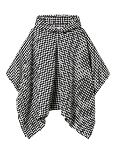 TWINSET Kids poncho con motivo pied de poule