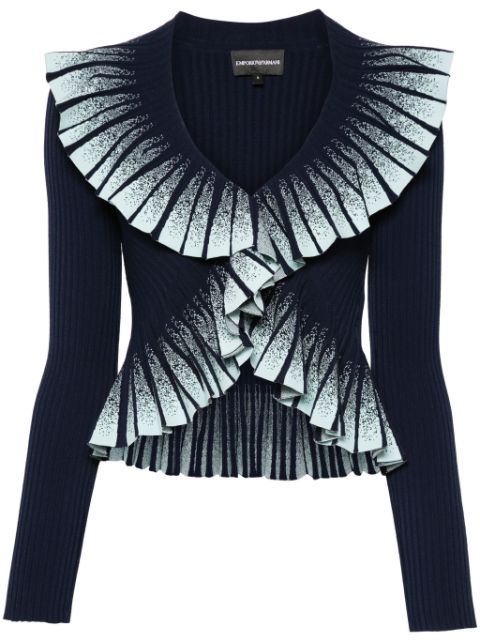 Emporio Armani Vest met ombré-print