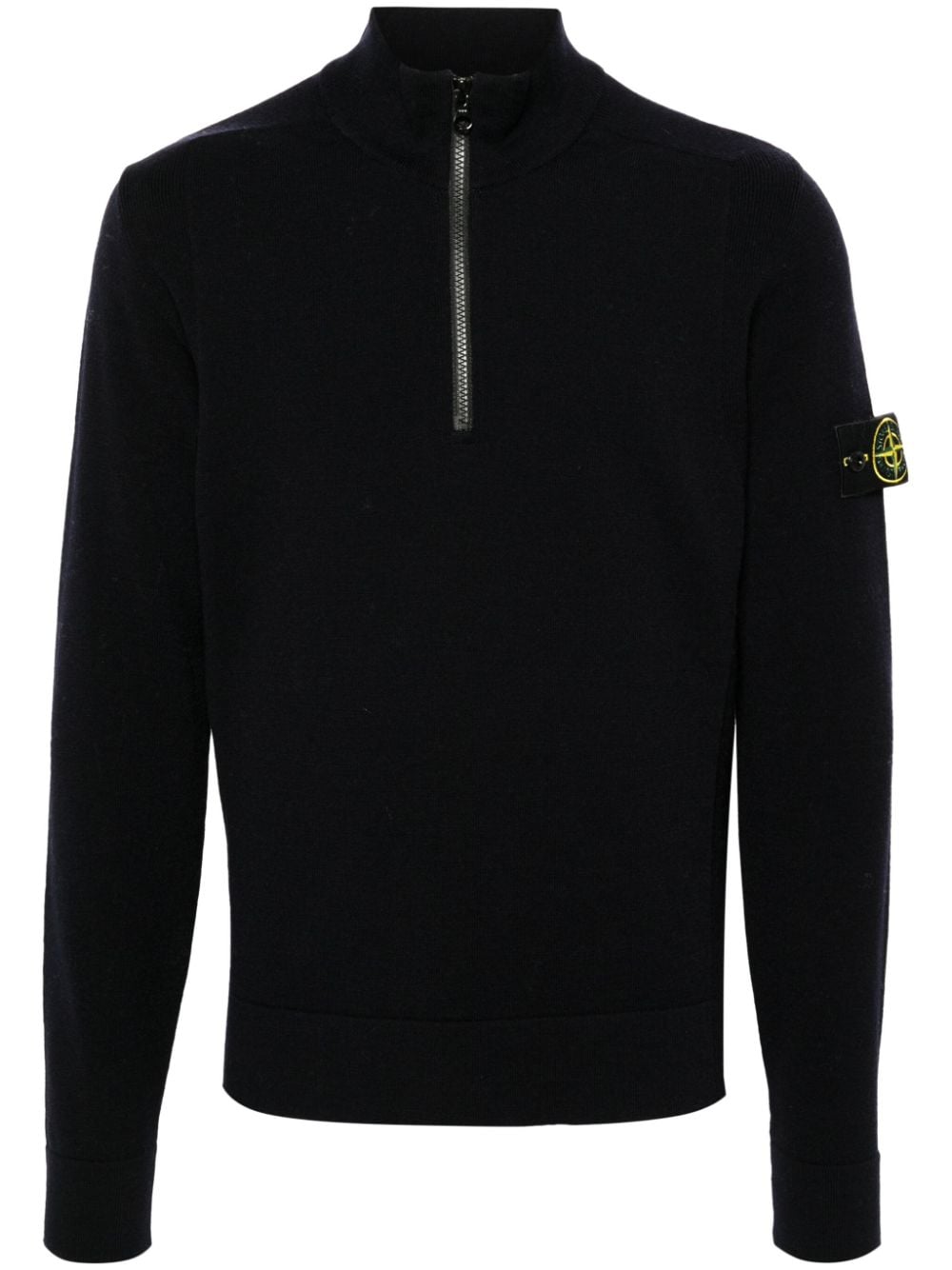 Stone Island Felpa con applicazione Compass - Blu