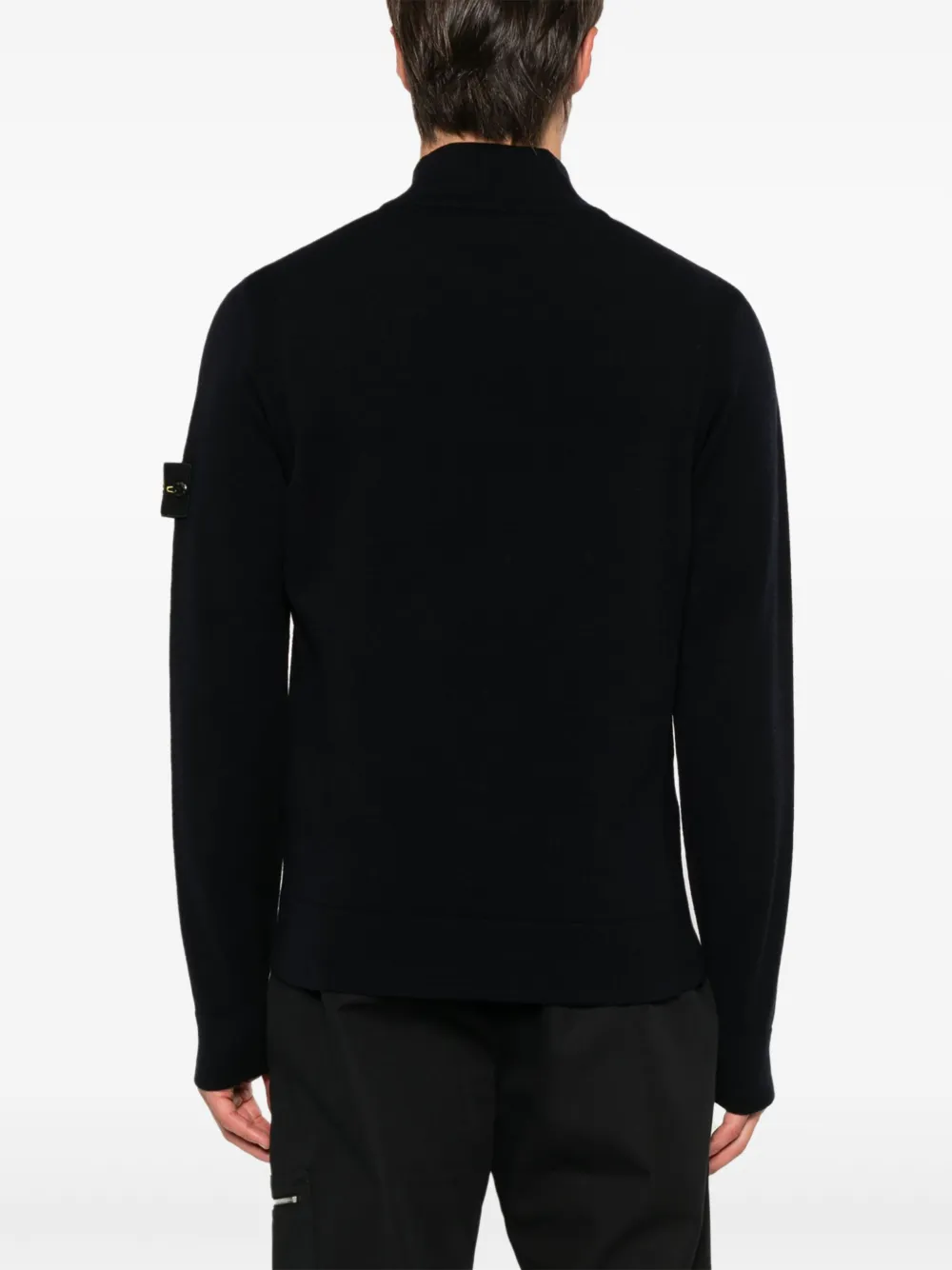 Stone Island Trui met Compass-logopatch Blauw