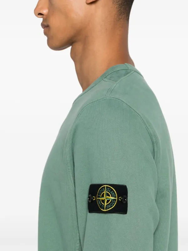 Stone Island コンパスバッジ スウェットシャツ | グリーン | FARFETCH JP