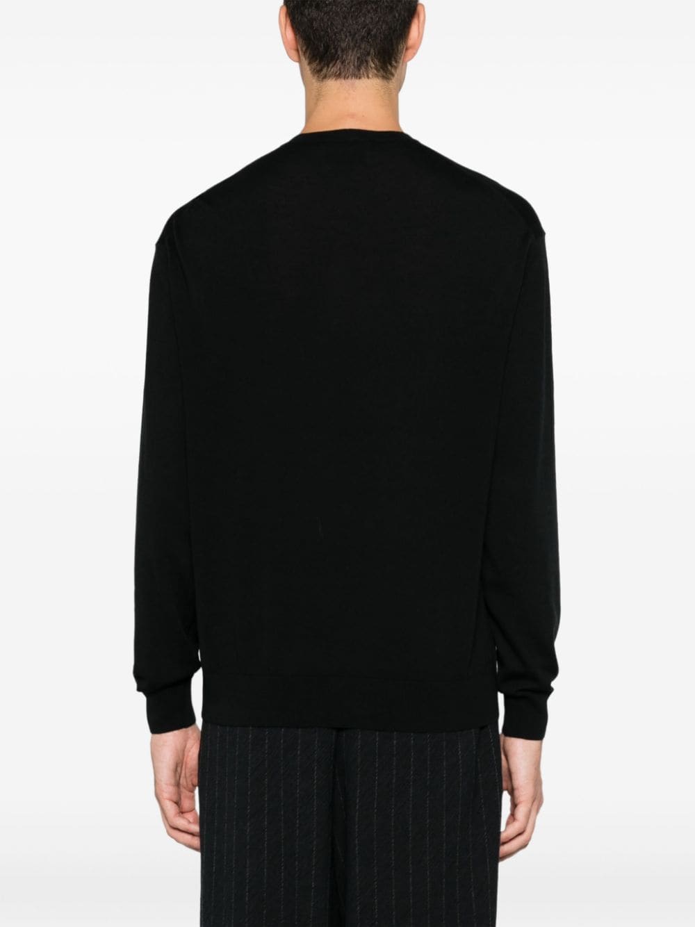 Shop D4.0 Wool Sweater In Black