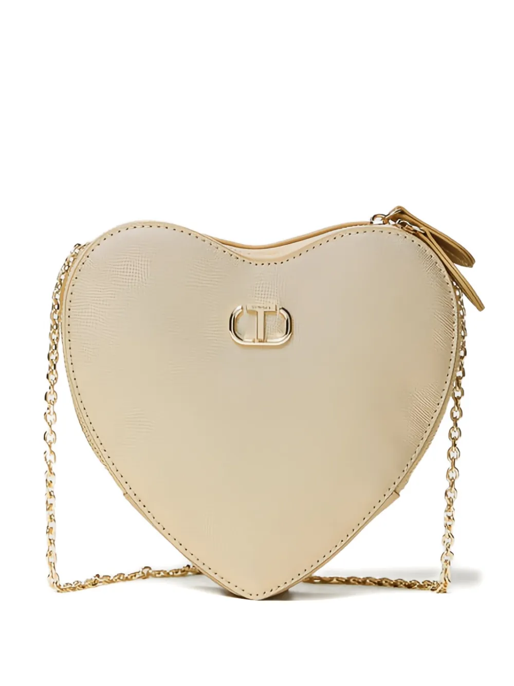TWINSET heart-shaped chain mini bag | Neutrals | Image 1