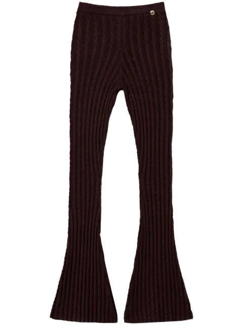 TWINSET cable knit flared trousers