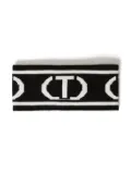 TWINSET Kids logo-intarsia hair band - Black