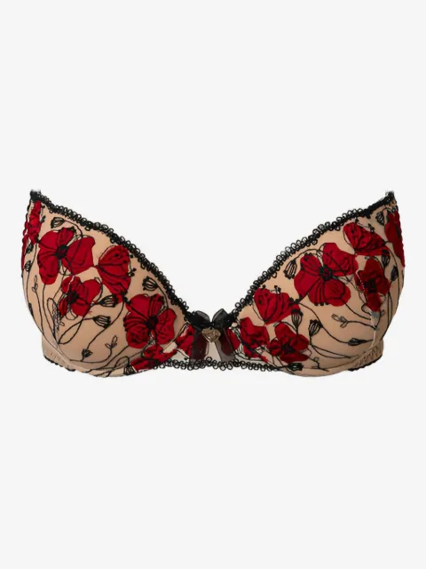 TWINSET floral-embroidered push-up bra