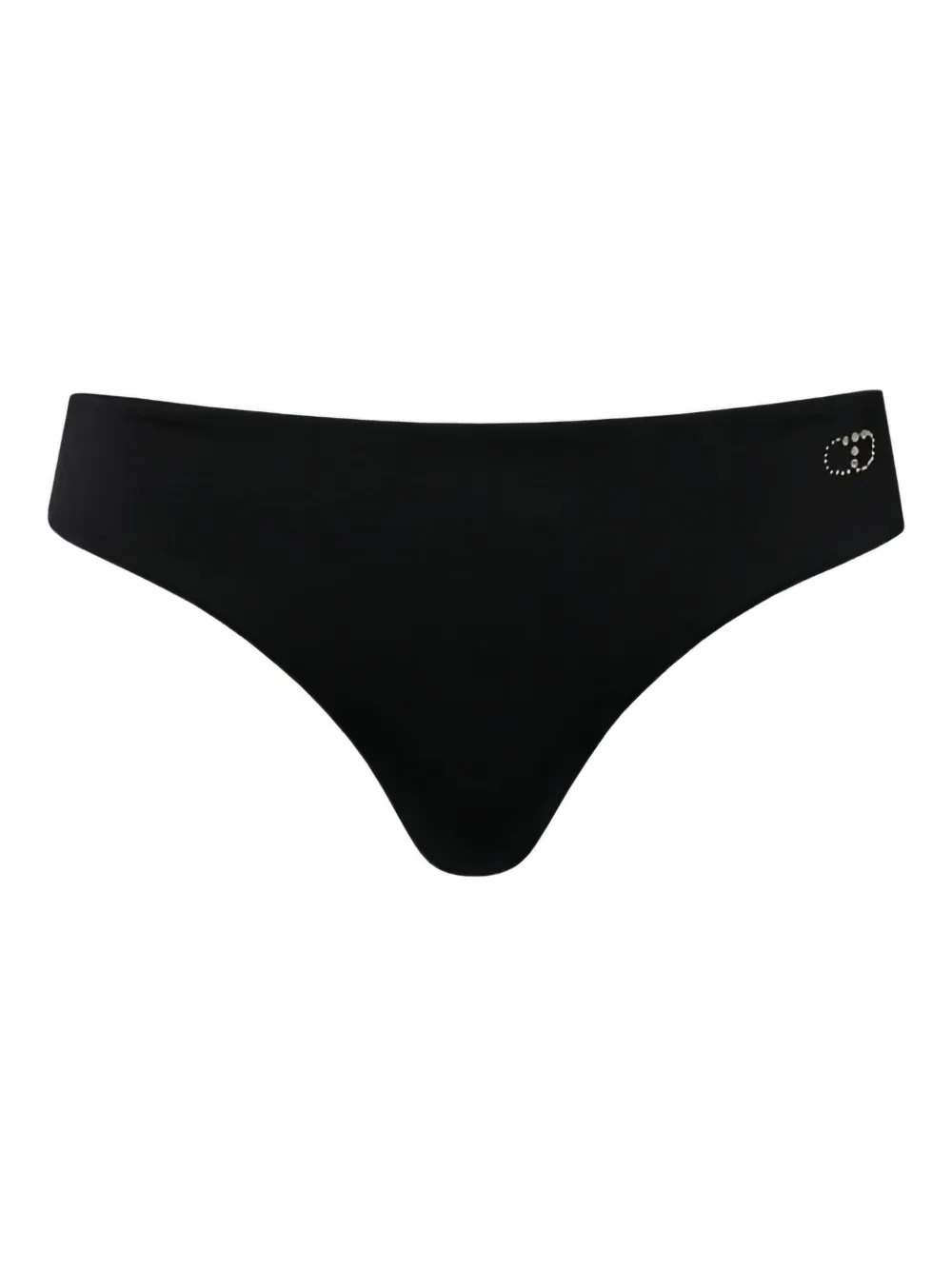 TWINSET logo-embellished brazilian bikini bottom | Black | Image 1
