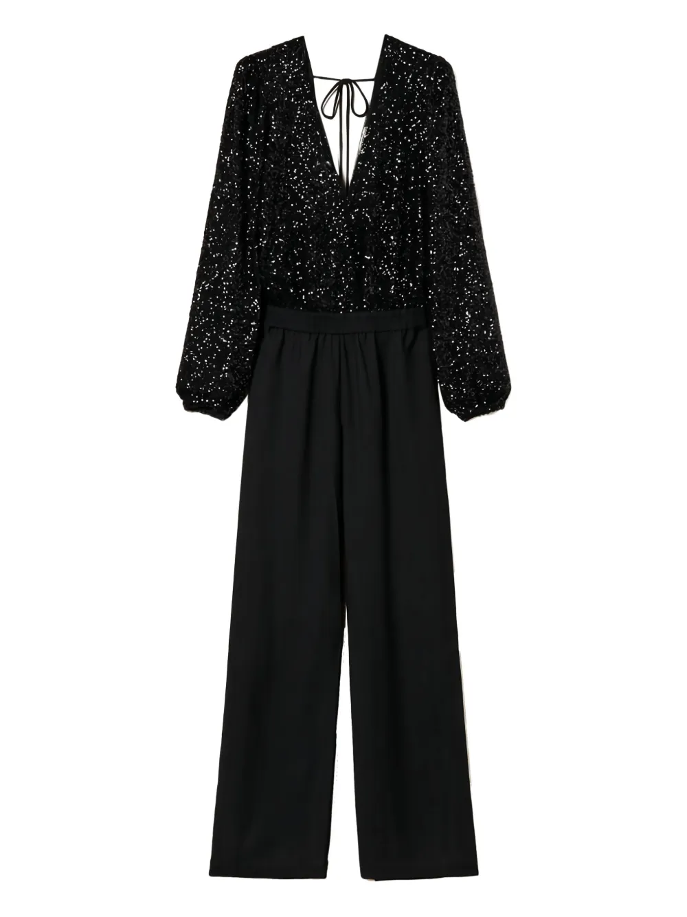TWINSET sequin-embellished jumpsuit | Black | Image 1