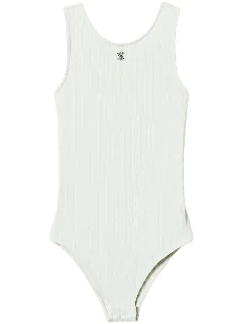 TWINSET x Myfo ribbed logo-plaque bodysuit