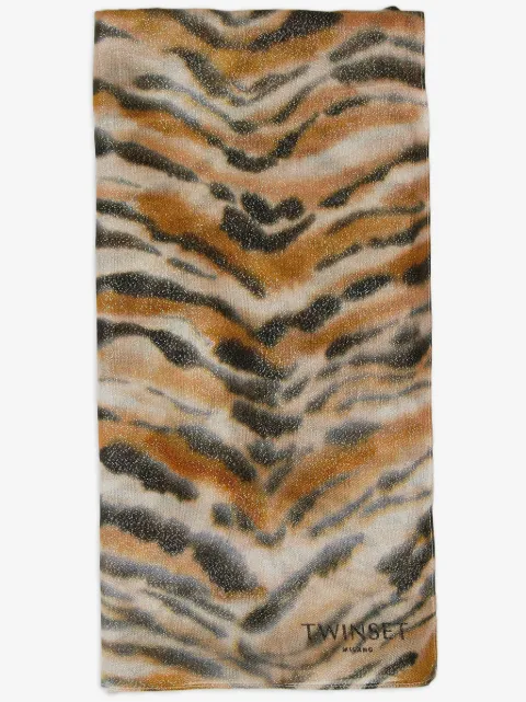 TWINSET leopardmönstrad halsduk