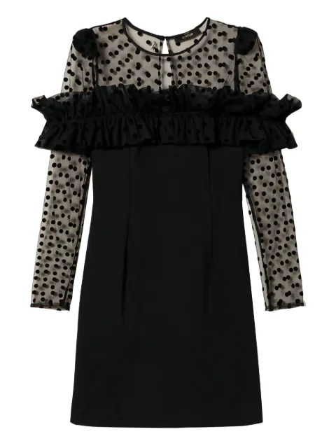 TWINSET polka-dot ruffle mini dress