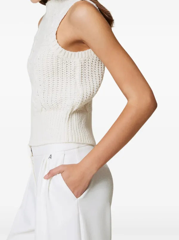 TWINSET ニットベスト | ホワイト | FARFETCH JP