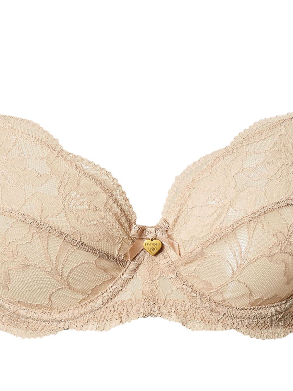 TWINSET underwired lace bra - Beige